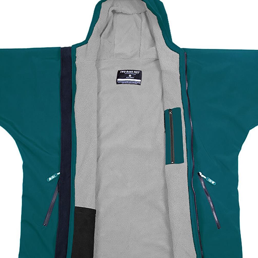 Two Bare Feet Kids Weatherproof Packable Changing Robe & Travel Bag - Sea Green / Grey Extra Image 2